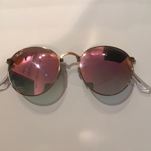 Foldable circle ray ban sunglasses - Picture 4 of 7